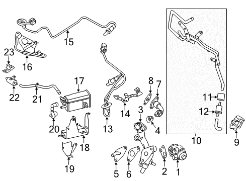 2020 Mitsubishi Outlander Sport EGR System