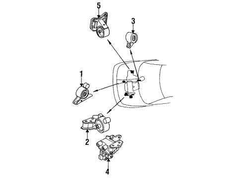 1994 Mitsubishi Expo LRV Engine Mounting Diagram 2