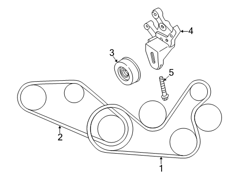 2000 Mitsubishi Galant Belts & Pulleys - Belts Diagram 2