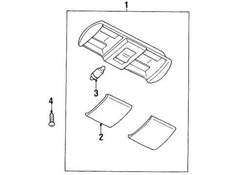1994 Mitsubishi Galant Overhead Console Diagram 2