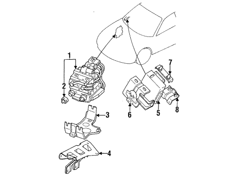 1998 Mitsubishi Galant Anti-Lock Brakes