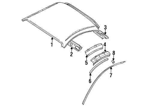 1997 Mitsubishi Eclipse Roof & Components