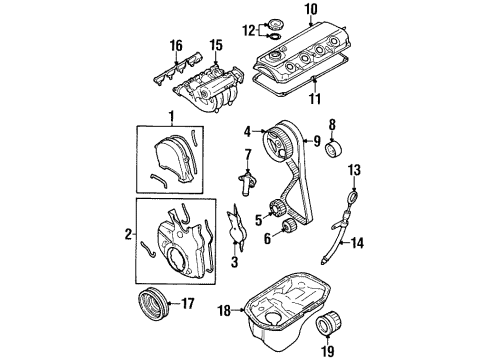 1999 Mitsubishi Eclipse Engine Parts Diagram