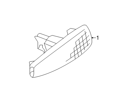 2020 Mitsubishi Outlander Sport Side Repeater Lamps