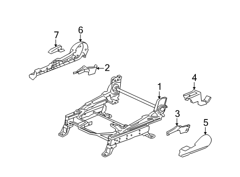 2007 Mitsubishi Galant Tracks & Components Diagram 3