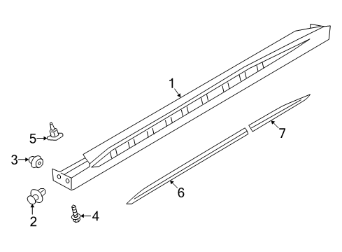 2022 Mitsubishi Outlander PHEV Exterior Trim - Pillars