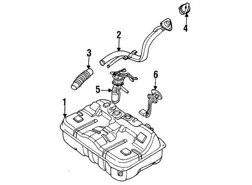 1996 Mitsubishi Diamante Fuel Supply