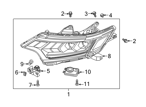 2019 Mitsubishi Outlander Control Module Screw Diagram for 8301D495
