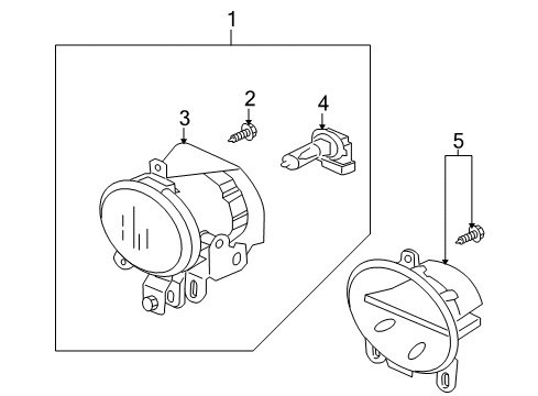 2005 Mitsubishi Montero Fog Lamps