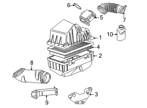 2001 Mitsubishi Montero Air Intake