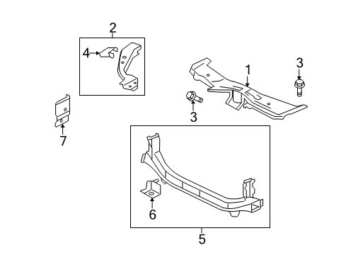 2017 Mitsubishi Lancer Radiator Support