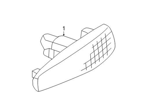2021 Mitsubishi Mirage Side Repeater Lamps