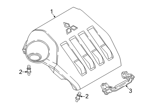 2022 Mitsubishi Eclipse Cross Engine Appearance Cover