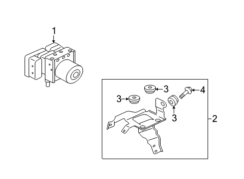 2008 Mitsubishi Lancer Modulator Valve Diagram for 4670A892