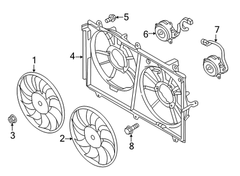 2022 Mitsubishi Outlander PHEV Cooling Fan