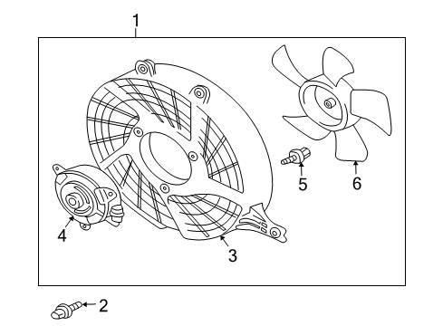 2005 Mitsubishi Lancer A/C Condenser Diagram 2