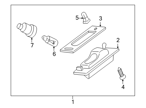 2004 Mitsubishi Eclipse License Lamps
