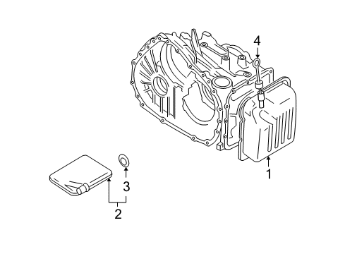 2011 Mitsubishi Eclipse Dipstick Diagram for 2706A014