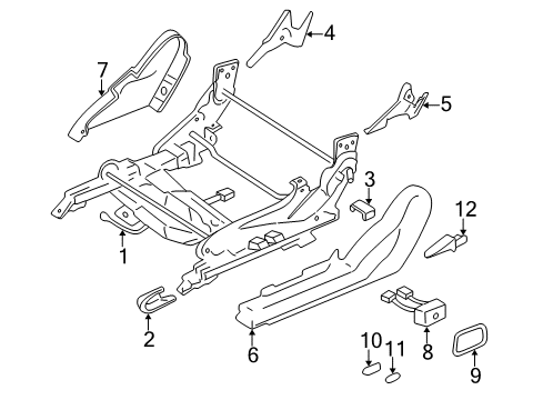 2000 Mitsubishi Eclipse Tracks & Components Diagram 2