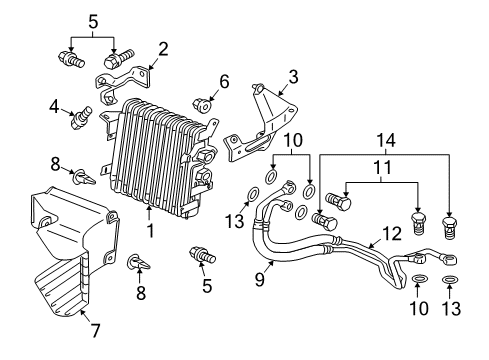 2012 Mitsubishi Lancer Oil Cooler