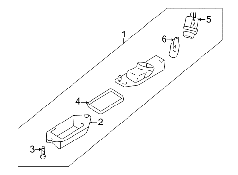 2004 Mitsubishi Lancer License Lamps Diagram 3