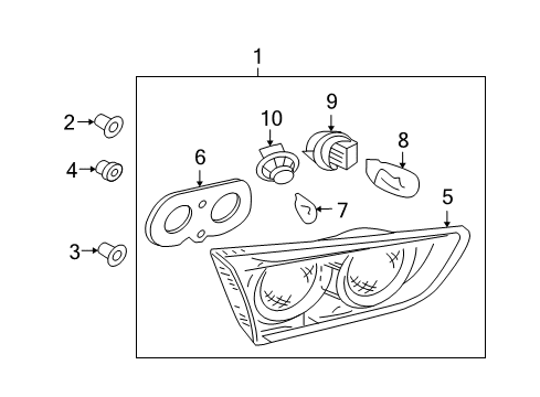 2017 Mitsubishi Lancer Combination Lamps