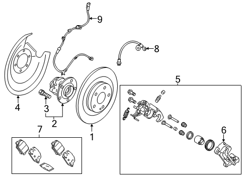 2015 Mitsubishi Outlander Brake Components Diagram 3