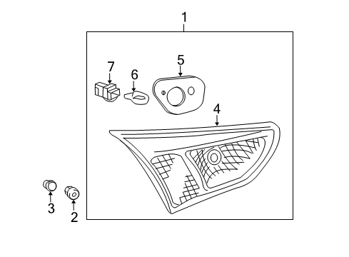 2012 Mitsubishi Lancer Combination Lamps Diagram 2