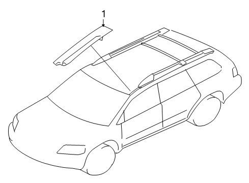 2011 Mitsubishi Endeavor Exterior Trim - Roof