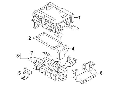 2018 Mitsubishi Outlander PHEV Junction Block Diagram for 9461A016