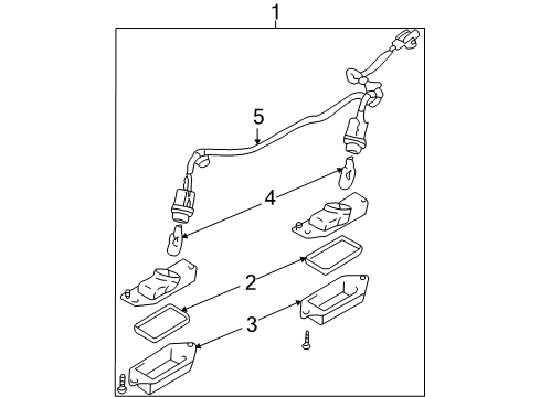 2007 Mitsubishi Lancer License Lamps
