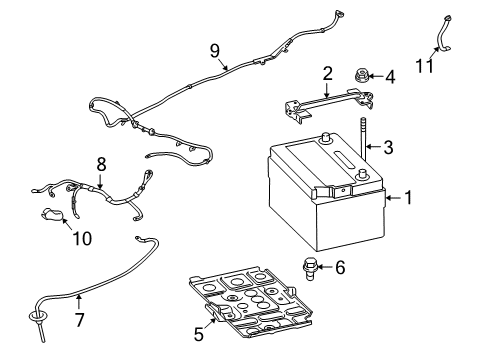 2012 Mitsubishi Lancer Battery Diagram for SC34CMP