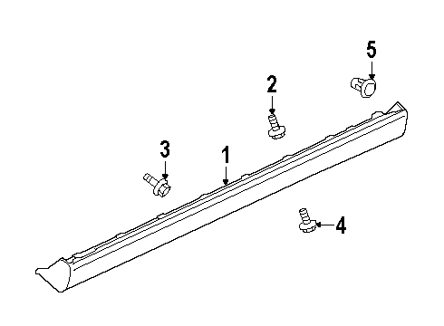 2004 Mitsubishi Diamante Exterior Trim - Pillars