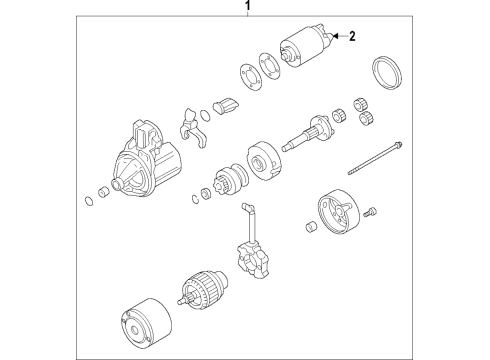 2019 Mitsubishi Eclipse Cross Starter Diagram 2