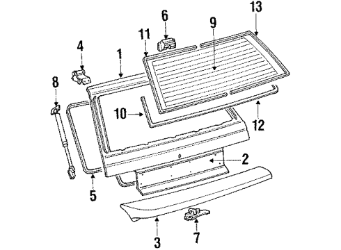 1992 Mitsubishi Mirage Gate & Hardware
