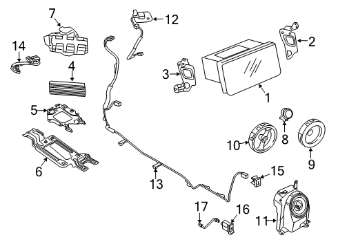 2020 Mitsubishi Outlander PHEV Woofer Diagram for 8720A141