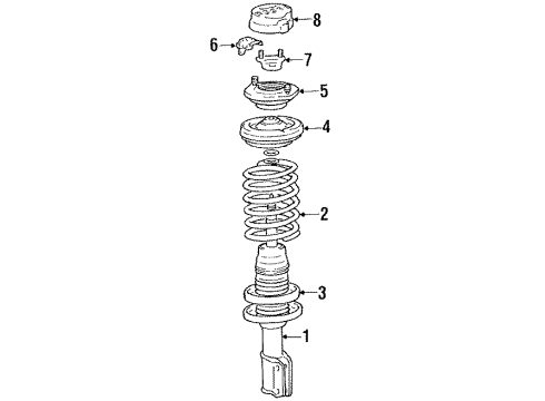 1990 Mitsubishi Sigma Struts & Suspension Components - Front