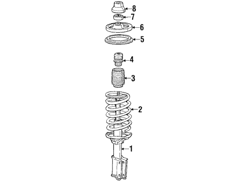 1988 Mitsubishi Galant Struts & Suspension Components - Front
