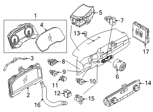 2025 Mitsubishi Outlander Start Button Diagram for 8610A252