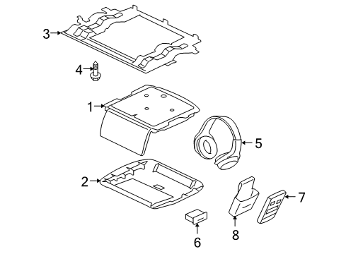 2008 Mitsubishi Outlander Entertainment System Components