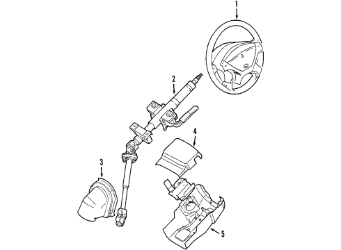 2012 Mitsubishi Lancer Steering Column