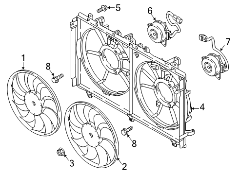 2022 Mitsubishi Eclipse Cross Cooling Fan