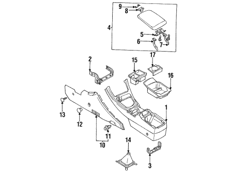 1995 Mitsubishi Eclipse Lighter Diagram for MB603034