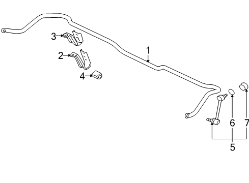 2004 Mitsubishi Lancer Stabilizer Bar & Components Diagram 8