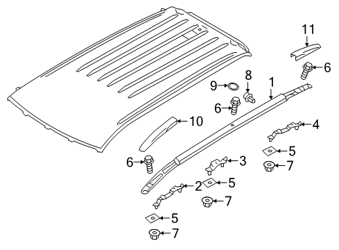 2018 Mitsubishi Outlander Luggage Carrier Diagram 2