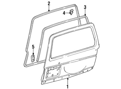 2000 Mitsubishi Montero Lift Gate