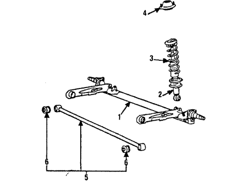 1987 Mitsubishi Galant Struts & Suspension Components - Rear