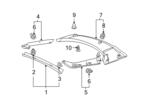 2012 Mitsubishi Eclipse Interior Trim - Lift Gate