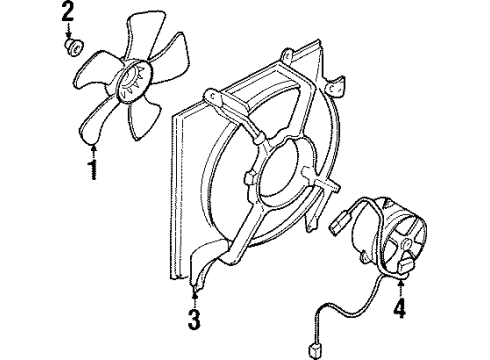 2001 Mitsubishi Mirage Cooling Fan Diagram 2