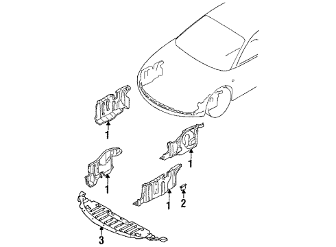 1997 Mitsubishi Eclipse Splash Shields